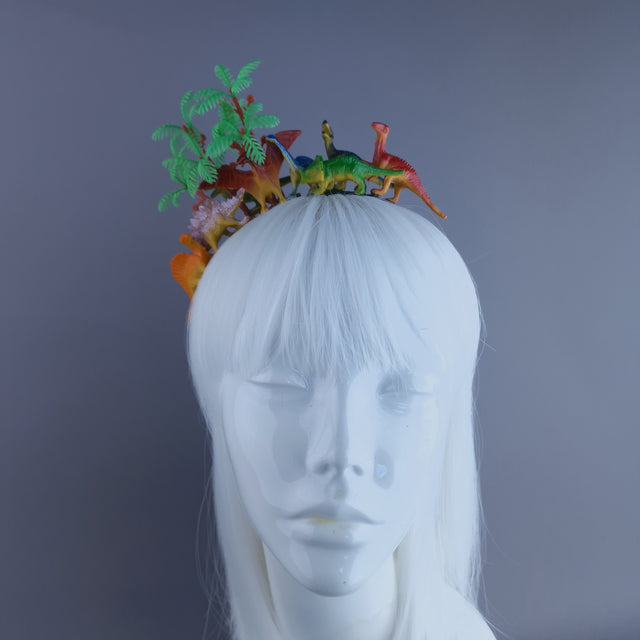 "Big Bang" Dinosaurs & Trees Headpiece