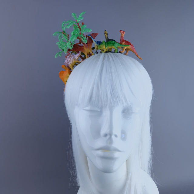 "Big Bang" Dinosaurs & Trees Headpiece