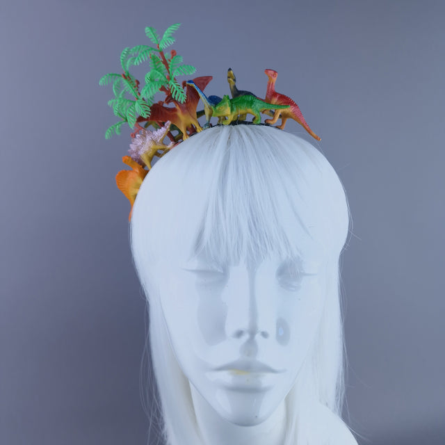 "Big Bang" Dinosaurs & Trees Headpiece