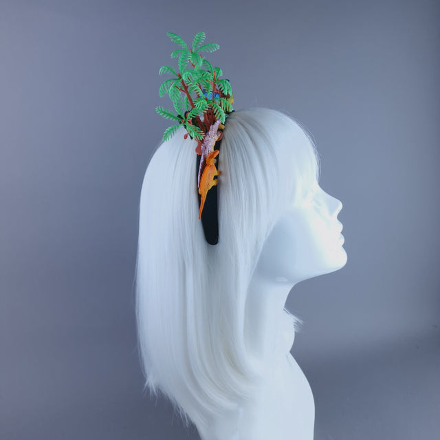 "Big Bang" Dinosaurs & Trees Headpiece