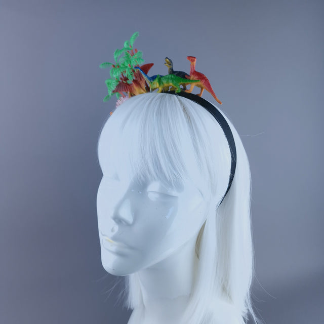 "Big Bang" Dinosaurs & Trees Headpiece