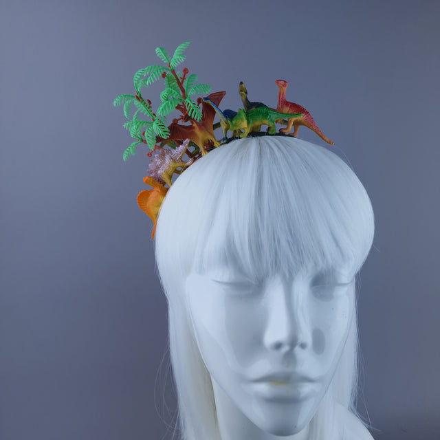 "Big Bang" Dinosaurs & Trees Headpiece