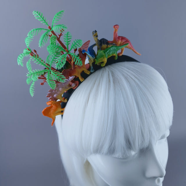 "Big Bang" Dinosaurs & Trees Headpiece