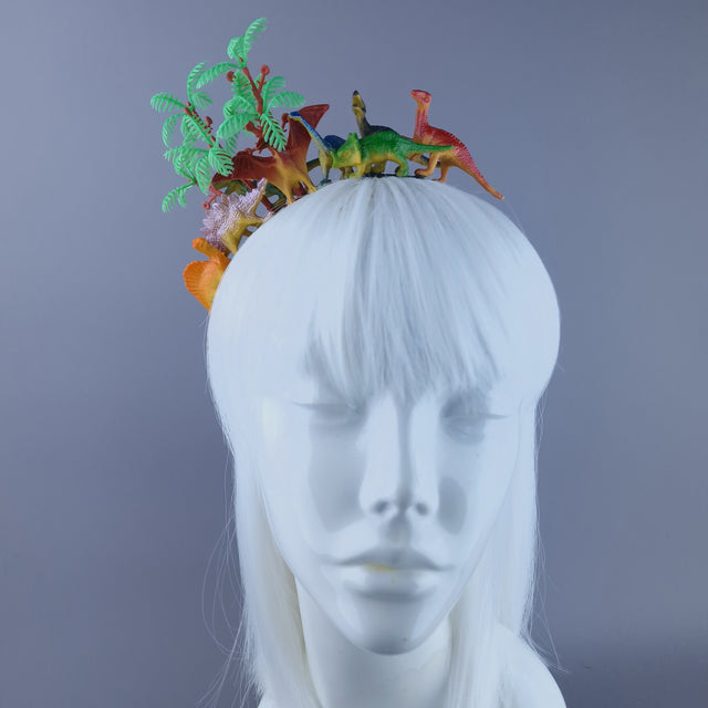 "Big Bang" Dinosaurs & Trees Headpiece