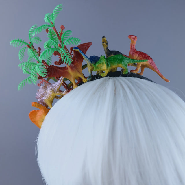 "Big Bang" Dinosaurs & Trees Headpiece