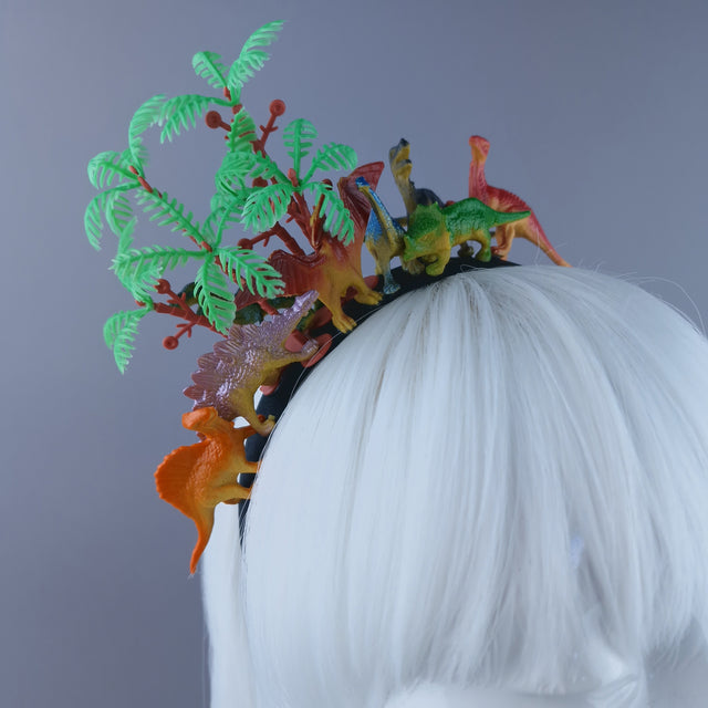 "Big Bang" Dinosaurs & Trees Headpiece
