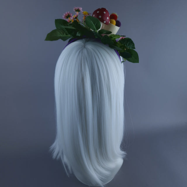 "Le Thé" Teacup & Flowers Headpiece