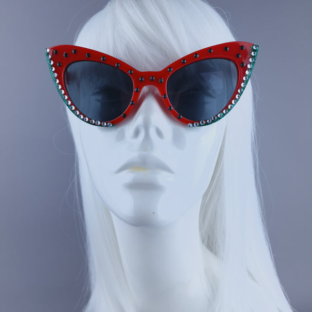 "Freedom" Watermelon Cat Eye Sunglasses (Charity)