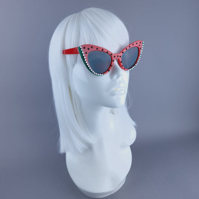"Freedom" Watermelon Cat Eye Sunglasses (Charity)