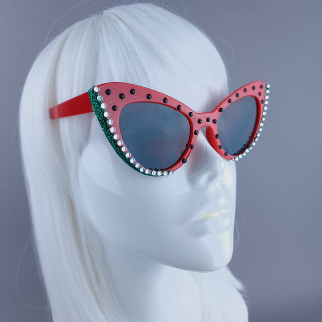 "Freedom" Watermelon Cat Eye Sunglasses (Charity)