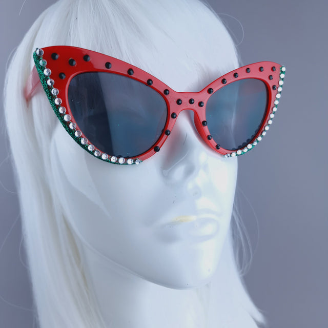 "Freedom" Watermelon Cat Eye Sunglasses (Charity)