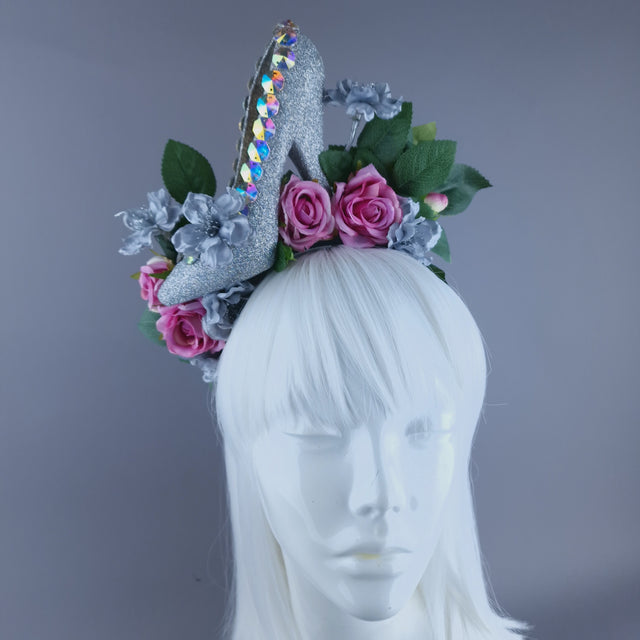 "Cinderella" Shoe Heel Rose Headdress