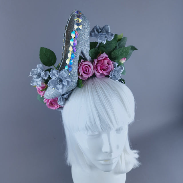 "Cinderella" Shoe Heel Rose Headdress
