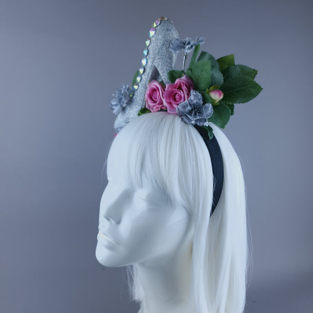 "Cinderella" Shoe Heel Rose Headdress