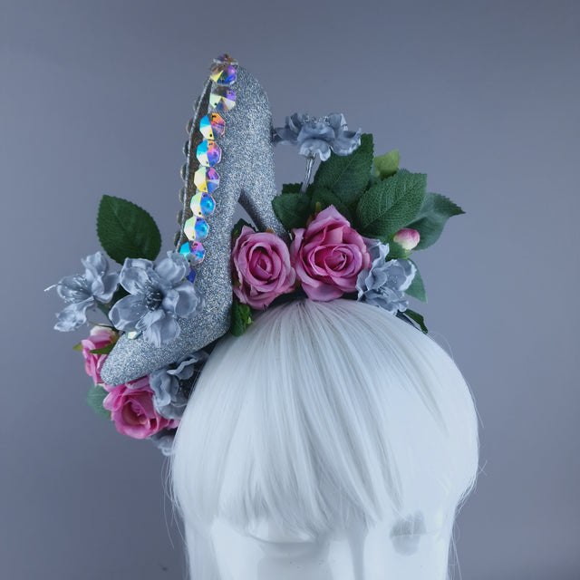 "Cinderella" Shoe Heel Rose Headdress