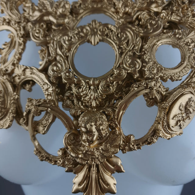 "Framed" Gold Frames & Filigree Neckpiece