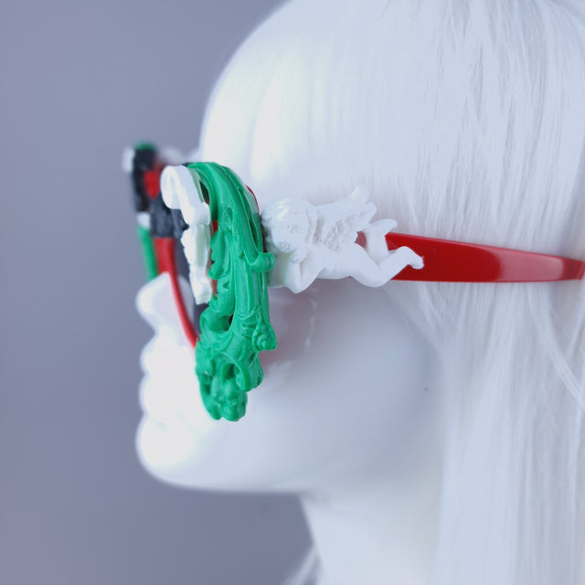 "Gaza" Cat Eye Filigree Sunglasses