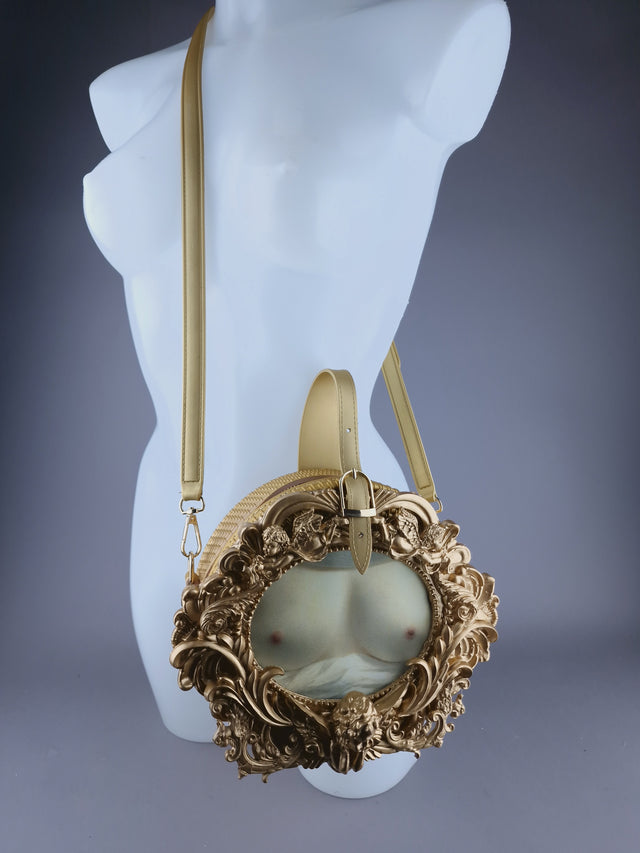 "Beauty Revealed" Gold Filigree Handbag