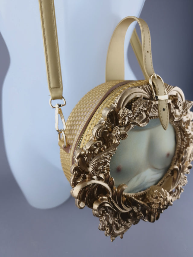 "Beauty Revealed" Gold Filigree Handbag