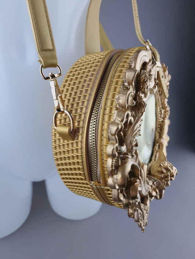 "Beauty Revealed" Gold Filigree Handbag