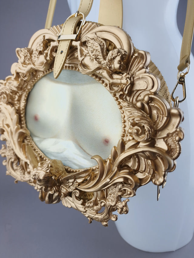 "Beauty Revealed" Gold Filigree Handbag