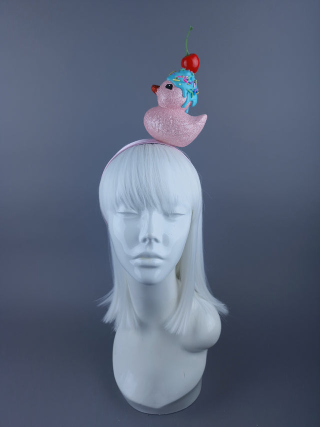 Pink Cake Duck Headband