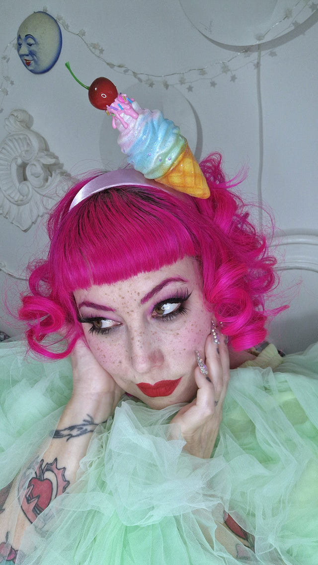 Pearls & Swine: Ice-cream & Cherry Headdress