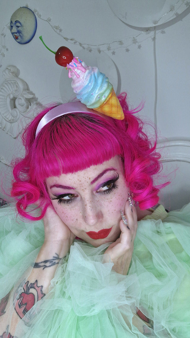Pearls & Swine: Ice-cream & Cherry Headdress
