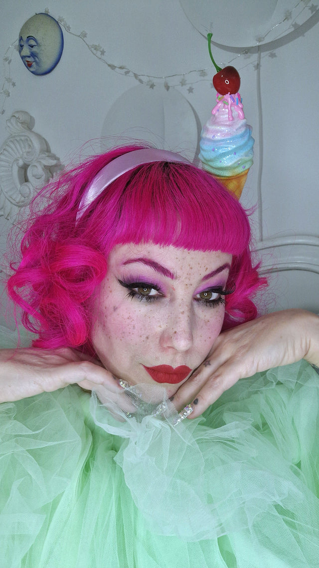 Pearls & Swine: Ice-cream & Cherry Headdress