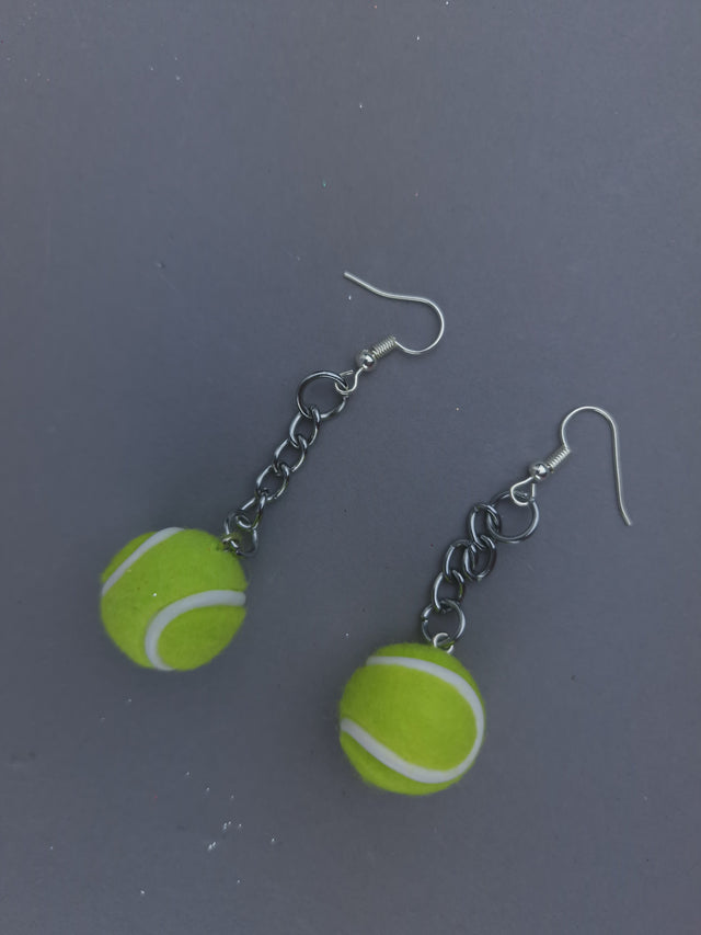 Pearls & Swine: Wimbledon Tennis Ball Earrings