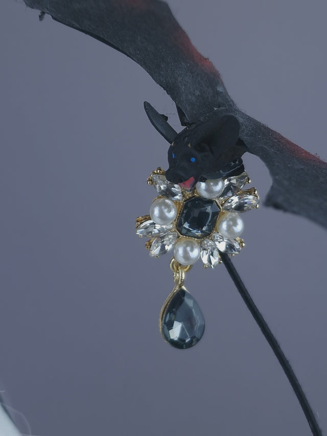 Pearls & Swine: Roses & Bat Headdress "Batty"