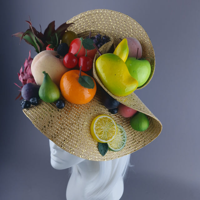 "Frooti" Colourful Fruit Fascinator Hat