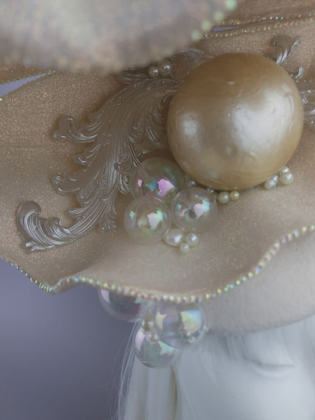 Pearls & Swine: Bespoke Commission Shell Headpiece with Sunglasses