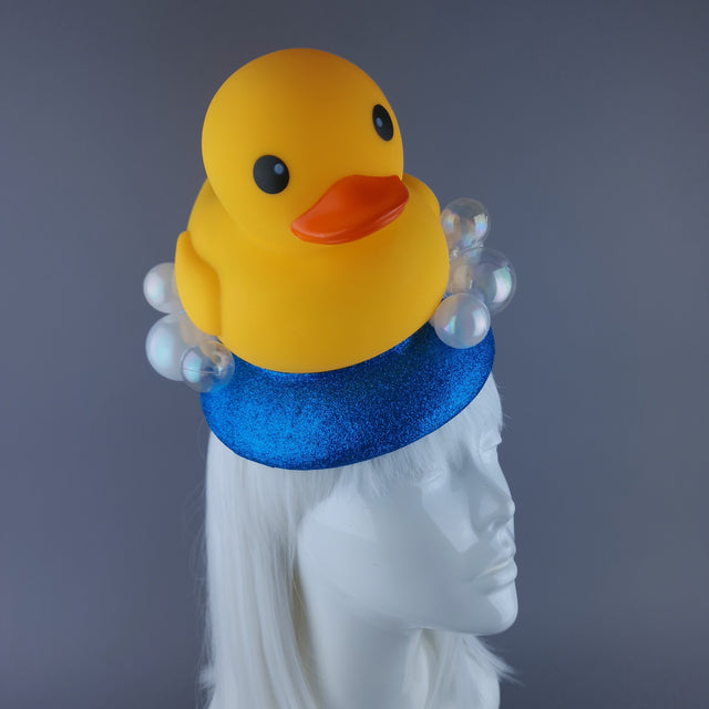 "In The Tub" Rubber Duck & Bubble Fascinator Hat