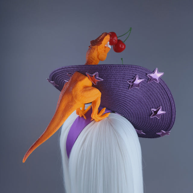 "T-RexX" Colourful Fruit & Dinosaur Fascinator Hat