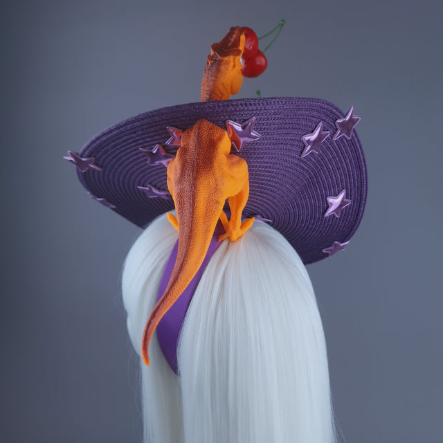 "T-RexX" Colourful Fruit & Dinosaur Fascinator Hat