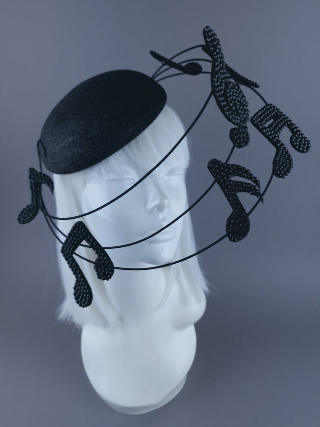 "Play on" Jewelled Musical Notes Hat