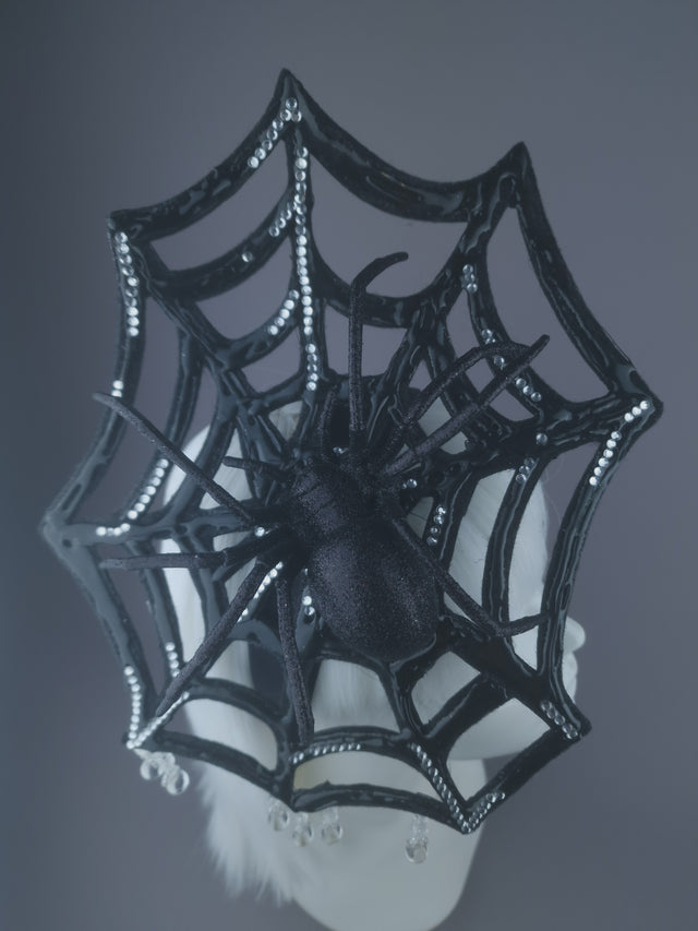 Pearls & Swine: Spider Web Crystal Headdress "Cobweb"