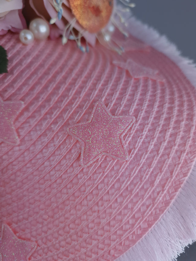 "Loopy Loo" Pink Dollface Fascinator Hat