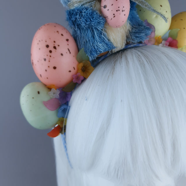 "Easter Bun-net" Blue Bunny Rabbit Headdress