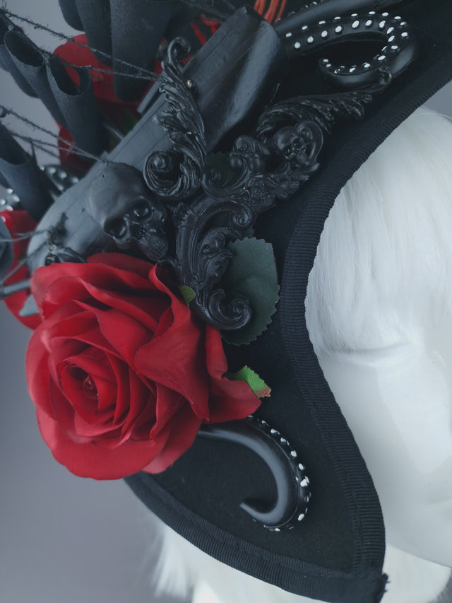 Pearls & Swine: Gothic Ship & Kraken Statement Hat "Demeter"