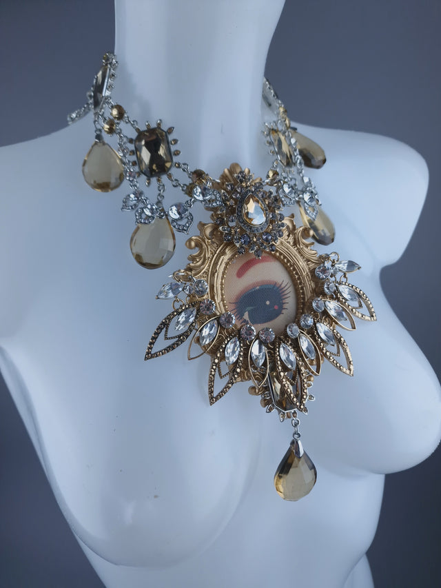 "ICU" Bradley Doll Eye Necklace