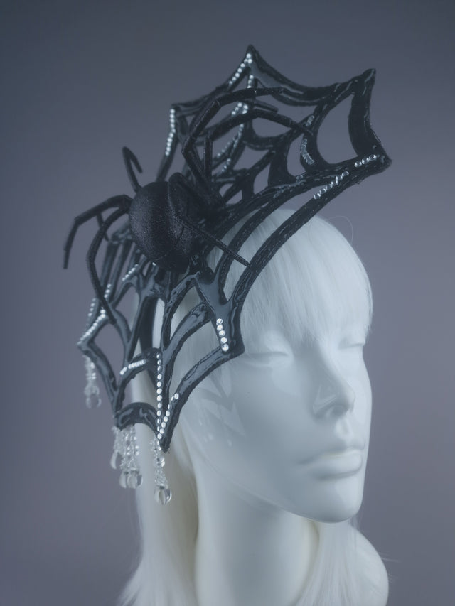 Pearls & Swine: Spider Web Crystal Headdress "Cobweb"