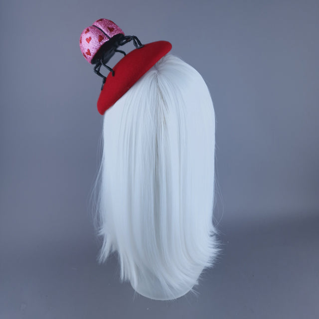 "Luvbug" Giant Ladybird Fascinator Hat