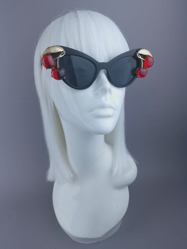 "Jelly" Black Cherry Cateye Sunglasses