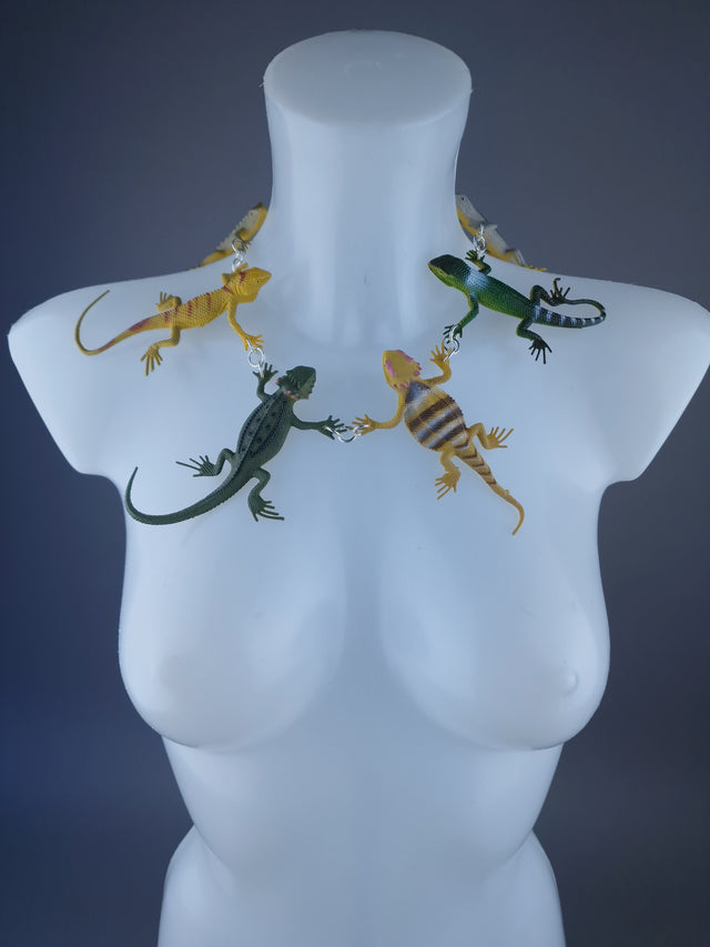 Large Lizard Gecko Neckpiece