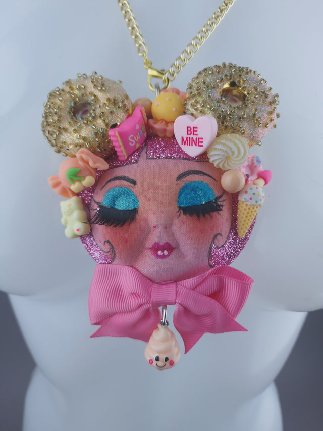 Cake Dollface Necklace Brooch Jewellery