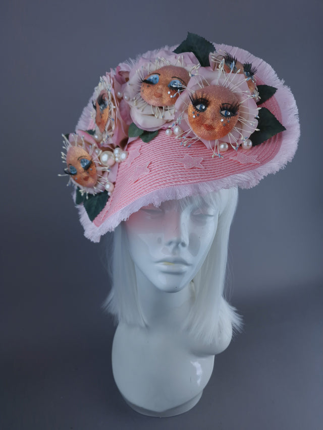 "Loopy Loo" Pink Dollface Fascinator Hat
