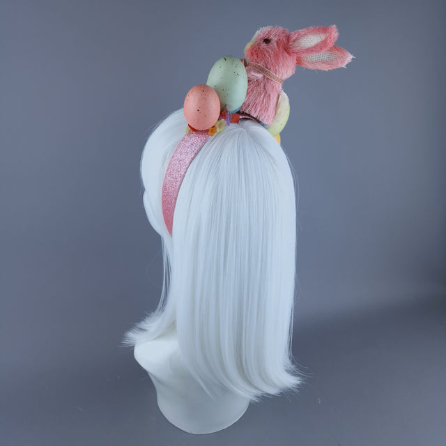 "Easter Bun-net"Pink Bunny Rabbit Headdress