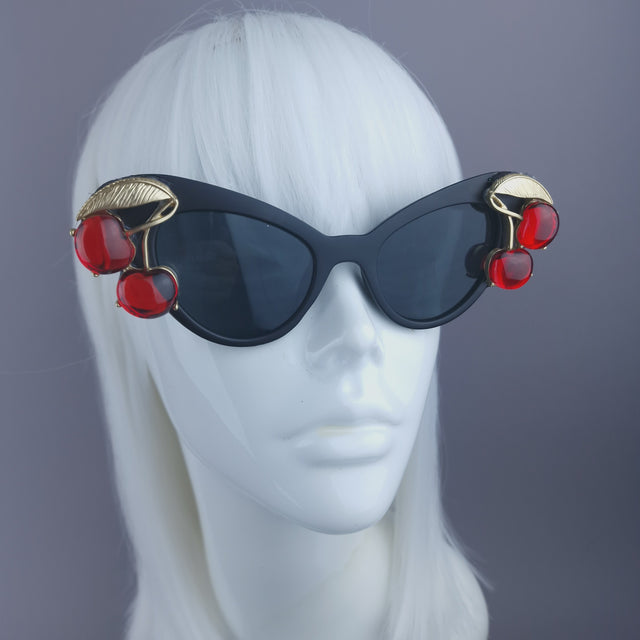 "Jelly" Black Cherry Cateye Sunglasses